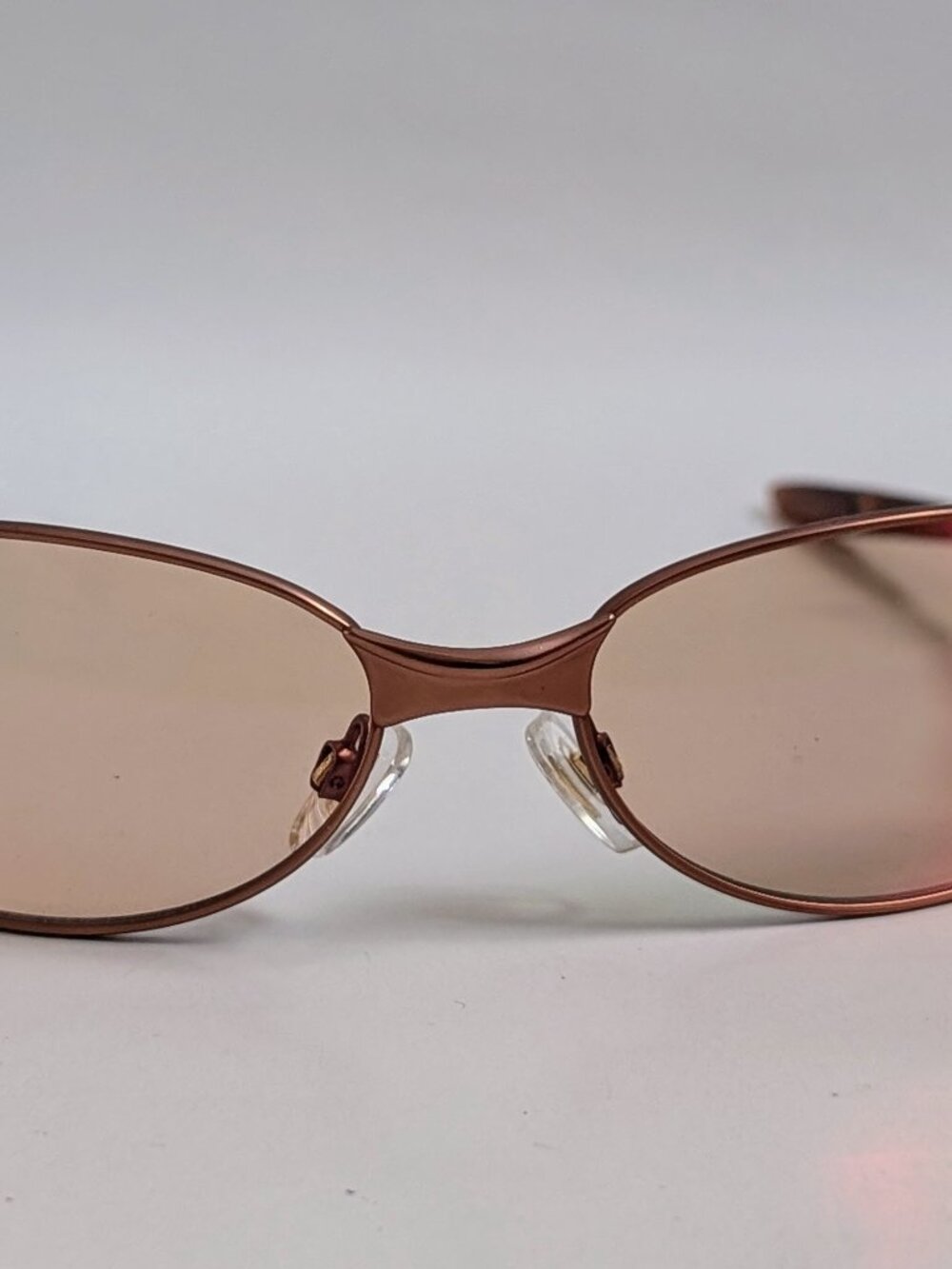 NWT Vintage 90's Rectangle Metal Designer Sport Sunglasses (S. Brown)